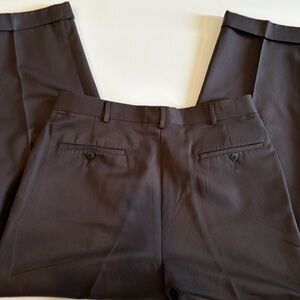 Tailored dress pants men brown waist 32 length inseam 27”